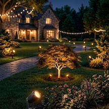 Spot Çime Saplamalı Ledli Bahçe Armatürü 220v Amber