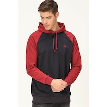 V4005 Dewberry Erkek Sweatshırt-lacivert- Bordo Lacivert- Bordo