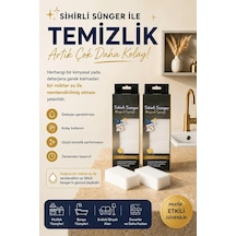 4'lü Çok Amaçlı Sihirli Sünger Silgi Sünger Toz Ustası Temizlik Leke Çıkarıcı
