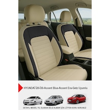 Mocha Taytüyü Oto Koltuk Kılıfı Hyundai İ20-i30-accent Blue-era-getz Uyumlu Bej