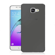 Samsung Galaxy A5 2016 (A510) Kilif Soft Silikon Seffaf-Siyah Ark 110583506