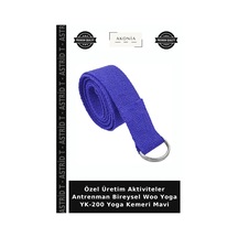 Özel Üretim Aktiviteler Antrenman Bireysel Woo Yoga Yk-200 Yoga Kemeri Mavi