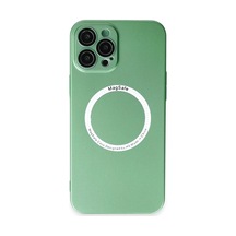 İphone 12 Pro Kılıf Jack Magneticsafe Lens Silikon - Yeşil