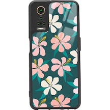 General Mobile Gm 22 Pro Leaf Flovers Tasarımlı Glossy Telefon Kılıfı Çok Renkli