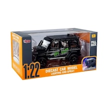 Hcl-801p Çek Bırak 1:22 Sesli Ve Işıklı Buhar Çıkartan Metal Jeep -vardem
