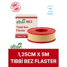 Bez Flaster 1,25 Cm X 5 M Pamuklu Medikal Sabitleme Bandı Tekli Rulo