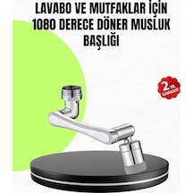 2 Modlu 1080 Dönebilen Musluk Başlığı Esnek 3 Eklemli Hareketli Tasarım Diğer
