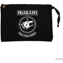 Watain Black Metal Militia Siyah Clutch Astarlı Cüzdan