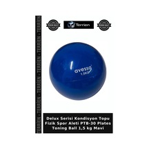 Delux Serisi Kondisyon Topu Fizik Spor Aleti Ptb-30 Plates Toning Ball 1,5 Kg Mavi