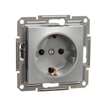Schneider Asfora Topraklı Priz, 16a Alüminyum - EPH2900161
