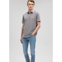 Mavi - Gri Polo Tişört 0611921-83747 Gri