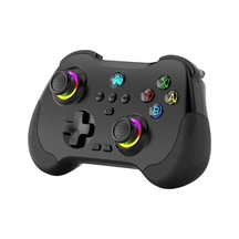 Z01 Pc/ps4/ps3/Apple Uyumlu iOS/switch/android Telefon Tv Tablet Titreşimli Rgb Bluetooth Joystick Gamepad Siyah