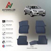 Ford Focus 2011-2014 Uyumlu Havuzlu Oto Paspas