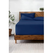 Lastikli & Hipoalerjenik Çarşaf %100 Pamuk Çarşaf Penye Kumaş Tek-çift Kişilik-battal Boy Çarşaf -lacıvert-180x200, Luxcarsaf Abanoz