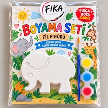 Minik Fil Figürü Taş Tozu Boyama Seti