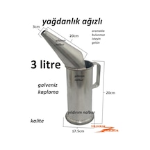 Yağdanlık 3 Litrelik Ağızlı Ağızlı Duble Büyük Boylu Aktarma Kabı