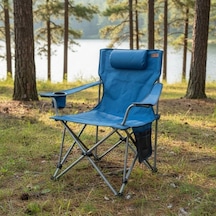 Madfox Chillseat Yastıklı Katlanabilir Kamp Sandalyesi Mavi