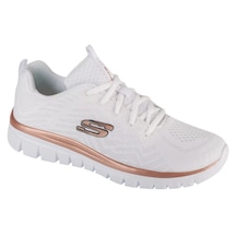 Skechers Graceful - Get Connected 12615-wtrg Kadın Spor Ayakkabı Beyaz Beyaz