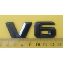 Mercedes Uyumlu Yazı V 6 Siyah
