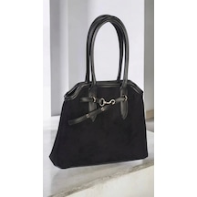 Glemix Elegante Siyah Süet Kemer Detay Kadın Omuz Çantası Siyah Glemix Elegante Siyah Süet Kemer Detay Kadın Omuz Çantası Siyah