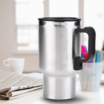 İnwelt Paslanmaz Çelik Araç Kettle Su Isıtıcı Termos Kupa Bardak 500 Ml, 12v