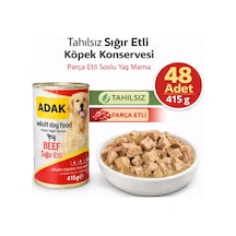 Adak Sığır Etli Yetişkin Köpek Konservesi 48 x 415 G