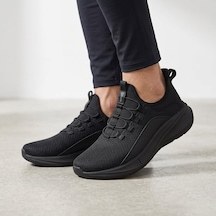Lescon Nano 7 Hellium Lastikli Hafif Rahat Spor Ayakkabı Siyah