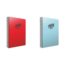 Gıpta Punto 160 Yp. A4 Spiralli Pp. Kapak Defter Seti Kareli 2'li