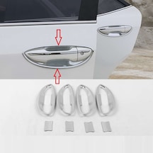 Toyota Corolla Uyumlu 2013 2018 Dış Kapı Kolu İç Kaplama Abs Plastik Krom