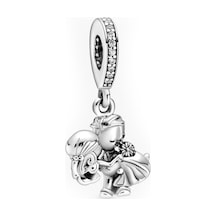 Nur Silver Gelin Ve Damat Gümüş Charm Nur-bl00279