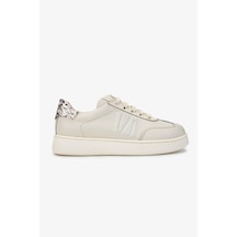 Valmenti Kadın Hakiki Deri Bej Sneakers & Spor Ayakkabı 1116 1362 Bn Ayk Y25 Bej Fltr Bej