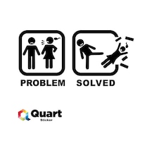 Problem Çözüldü Problem Solved Oto Sticker Araba Sticker (421368742)