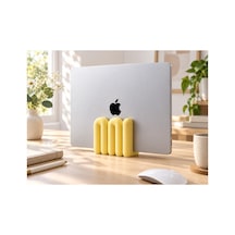 Molly Dekoratif Laptop Tutucu Stand- Pastel Sarı