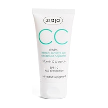 Ziaja Tahriş Olmuş Hassas Ciltler İçin CC Krem SPF10 Doğal Bej 50 ML