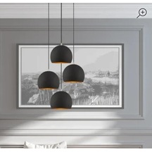 Mylights  20 Cm  Küreli Dörtlü Sarkit  Avize Metal Avize Salon Avize Galeri Boşluğu Yüksek Tavan