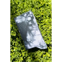Lousocks Unisex Siyah Batik Desenli Soket Spor Çorap