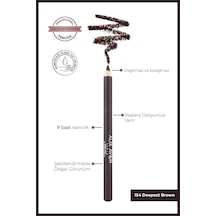 Uzun Süre Kalıcı, Belirginleştirici Şekillendirici Kahve Kaş Kalemi - Brow Liner 154 Deepest Brown Çok Renkli