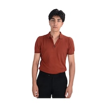 Cengiz İnler Yarım Fermuarlı Merserize Erkek Triko T-shirt 001