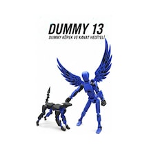Kanatlı Dummy 13 Robot Ve Dummy K9 Köpeği Hareketli Figür Seti