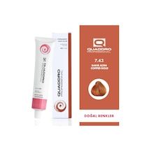 Quaddro Porfessıonel Saç Boyası 7.43 Bakır Altın 100 Ml