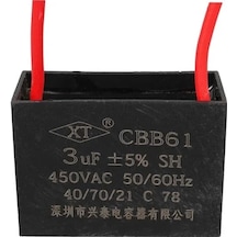 3 Uf 450 V Kablolu Kare Tip Kutupsuz Kondansatör - 168736