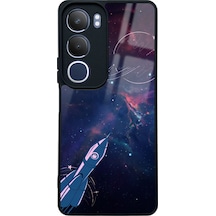 Vivo Y19s Space Rocket Tasarımlı Glossy Telefon Kılıfı Çok Renkli