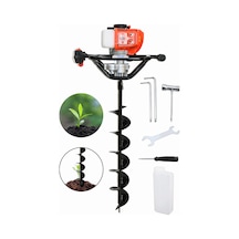 Cq205 Benzinli Toprak Burgu Fidan Ekme Makinası 150mmx100cm Burgu Uc 52cc 2.5hp