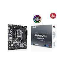 Asus Prıme H810m-k, 2xddr5, M.2, Hdmı, D-sub, Lga1851 Soket, Atx Anakart