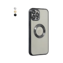 Apple Uyumlu iPhone 12 Pro Max Kılıf Hole Lazer Silikon Kapak