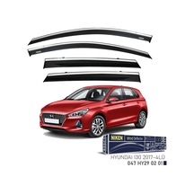 Niken Hyundai İ30 2017 Kromlu Cam Rüzgarlığı 4'lü - Ekolmaks