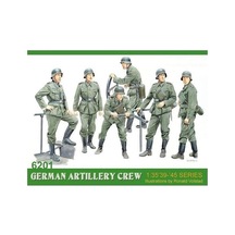 1/35 Alman Topçu Mürettebatı Asker Figür Maketi, Dragon 6201