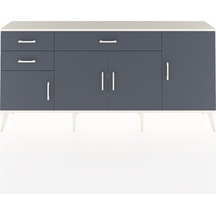 Arges Konsol 3 Raflı 3 Çekmeceli 4 Kapaklı 176x30x83 Aytaşı-antrasit/antrasit Antrasit/antrasit