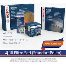 Netpar Volvo V40 1.5 T3 2015-2019 Bosch 4'lü Filtre Seti