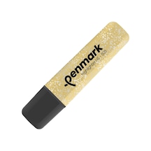 Metalik Simli Fosforlu Kalem - Gold